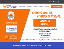 Tablet Screenshot of colegioalvoradamaraba.com